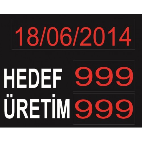 Hedef Üretim Tabela