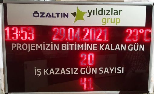 Kazasız Gün Tabelası Kazasız Gün Sayacı