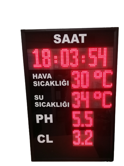 Havuz Sıcaklık Panosu