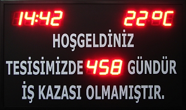 Kazasız İş Günü Tabelası 