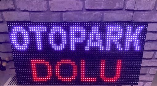 boş dolu tabelası